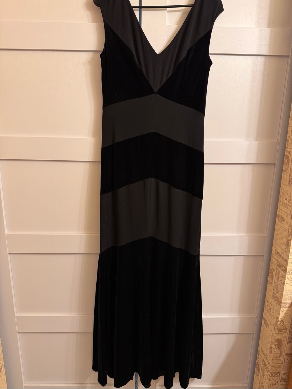 Ralph Lauren black velvet gown size 10
